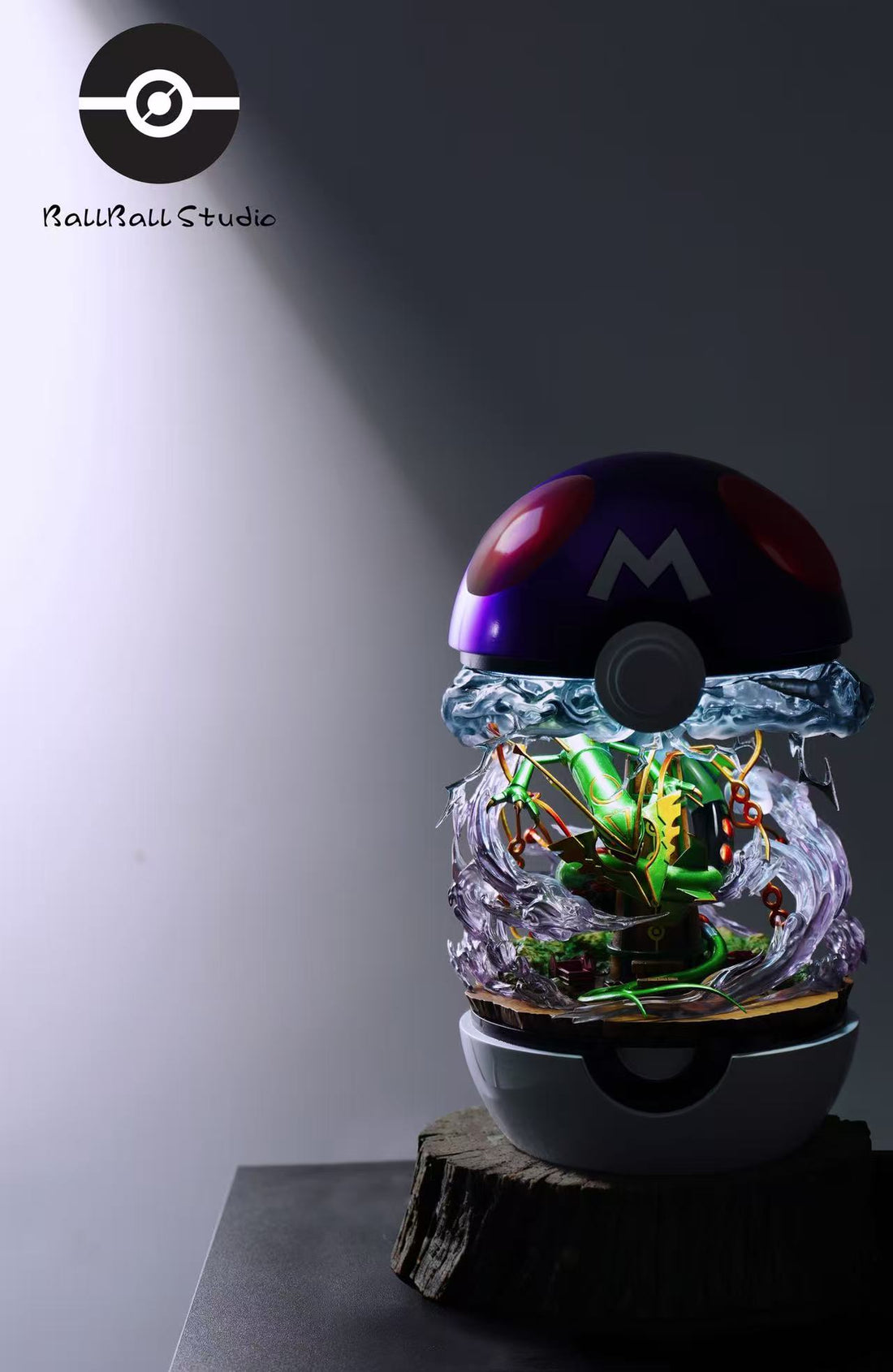 Pokemon BallBall Studio Rayquaza Resin Statue