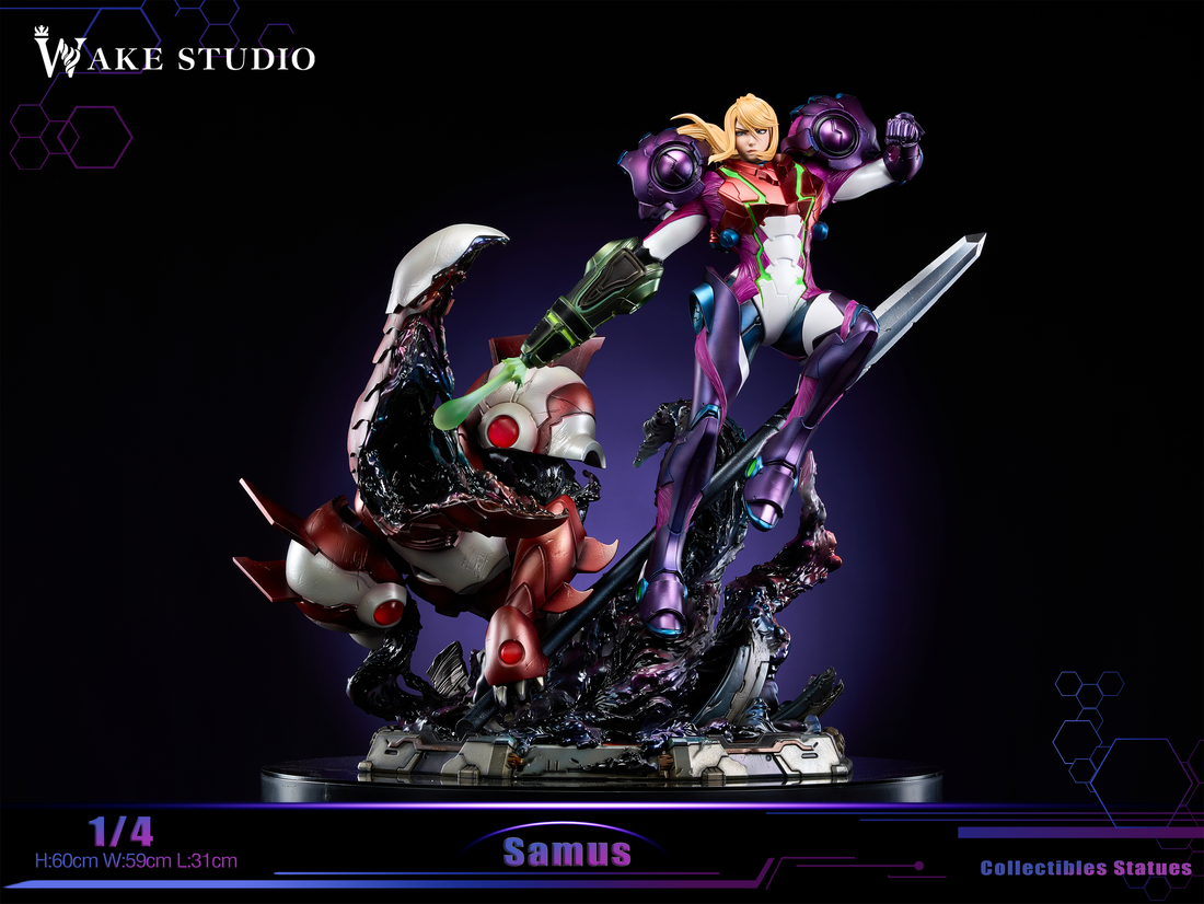 Metroid Wake Studio Samus Resin Statue