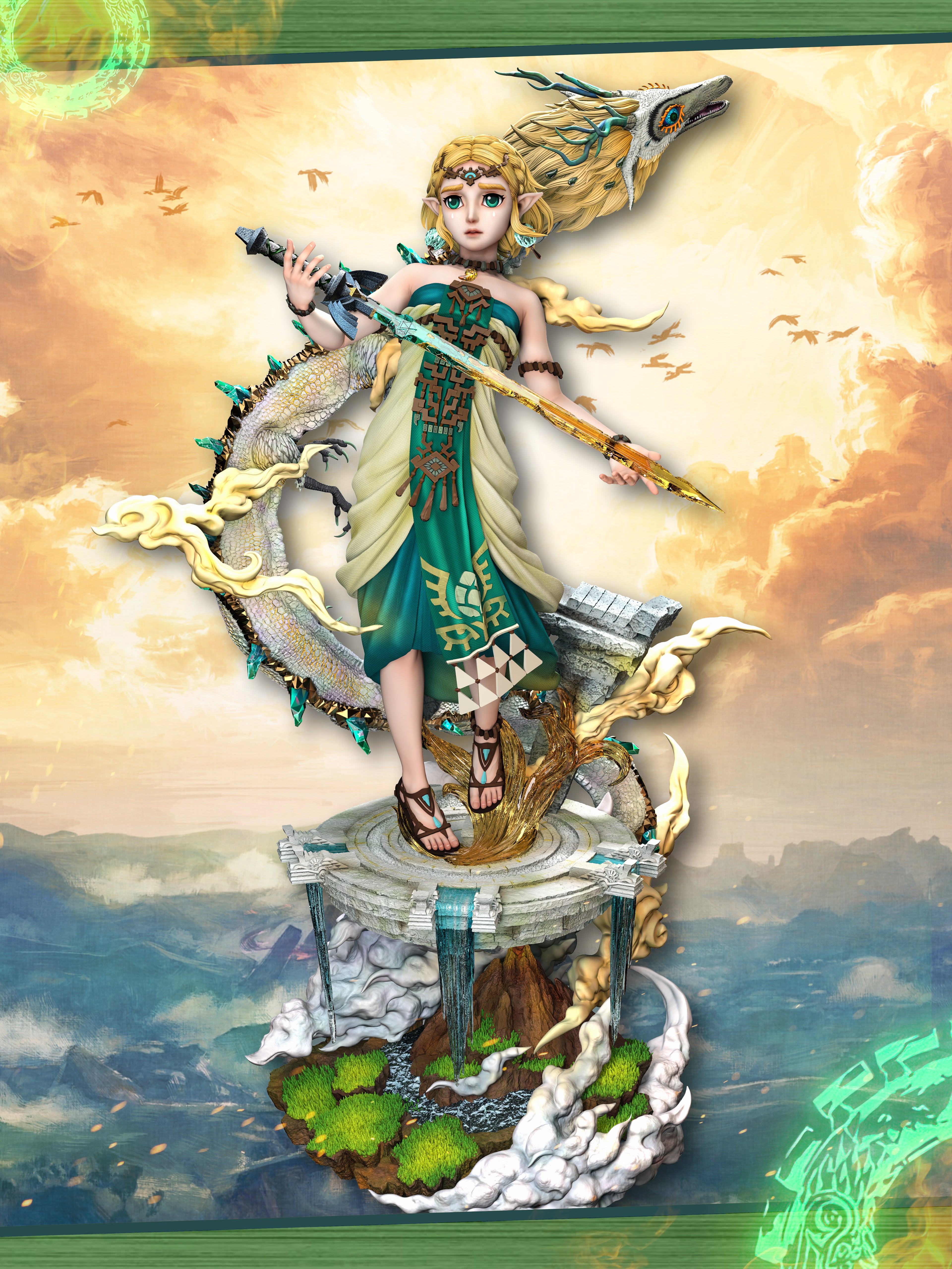 ゼルダの伝説 hunter fan-STUDIO リンク フィギュア hero belief