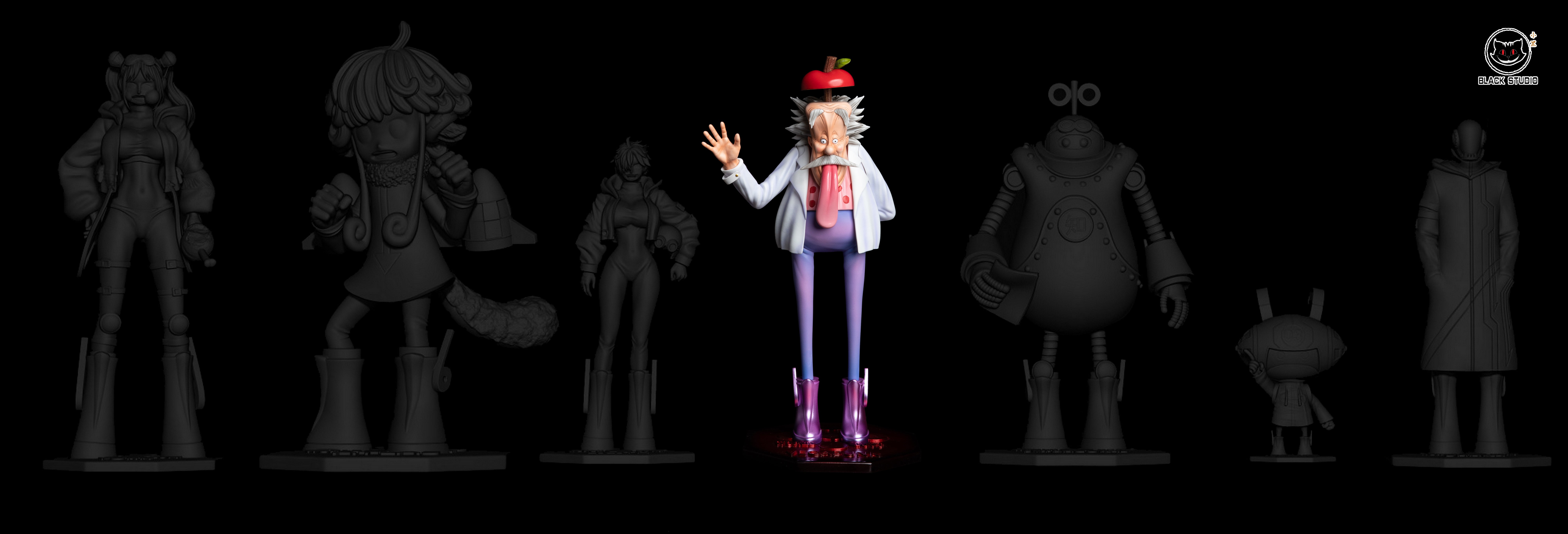 One Piece Black Studio Vegapunk – ClubHouse Statues