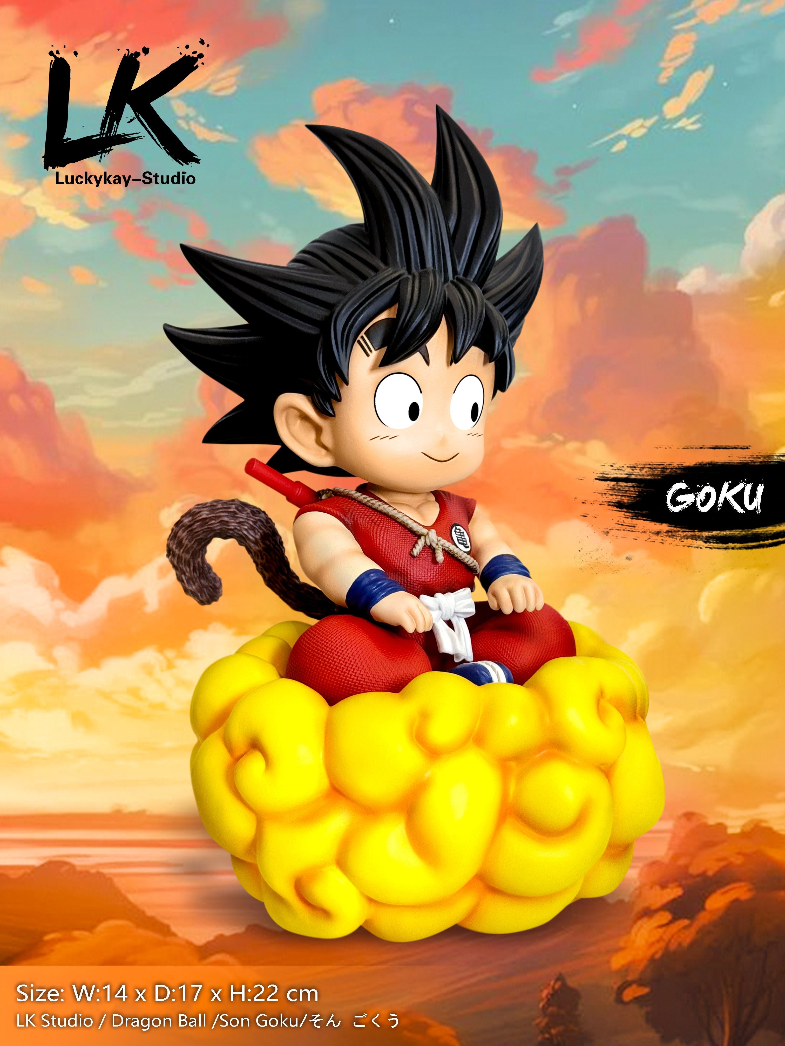 Dragon Ball LK Studio Kid Goku Nimbus Resin Statue – ClubHouse Statues