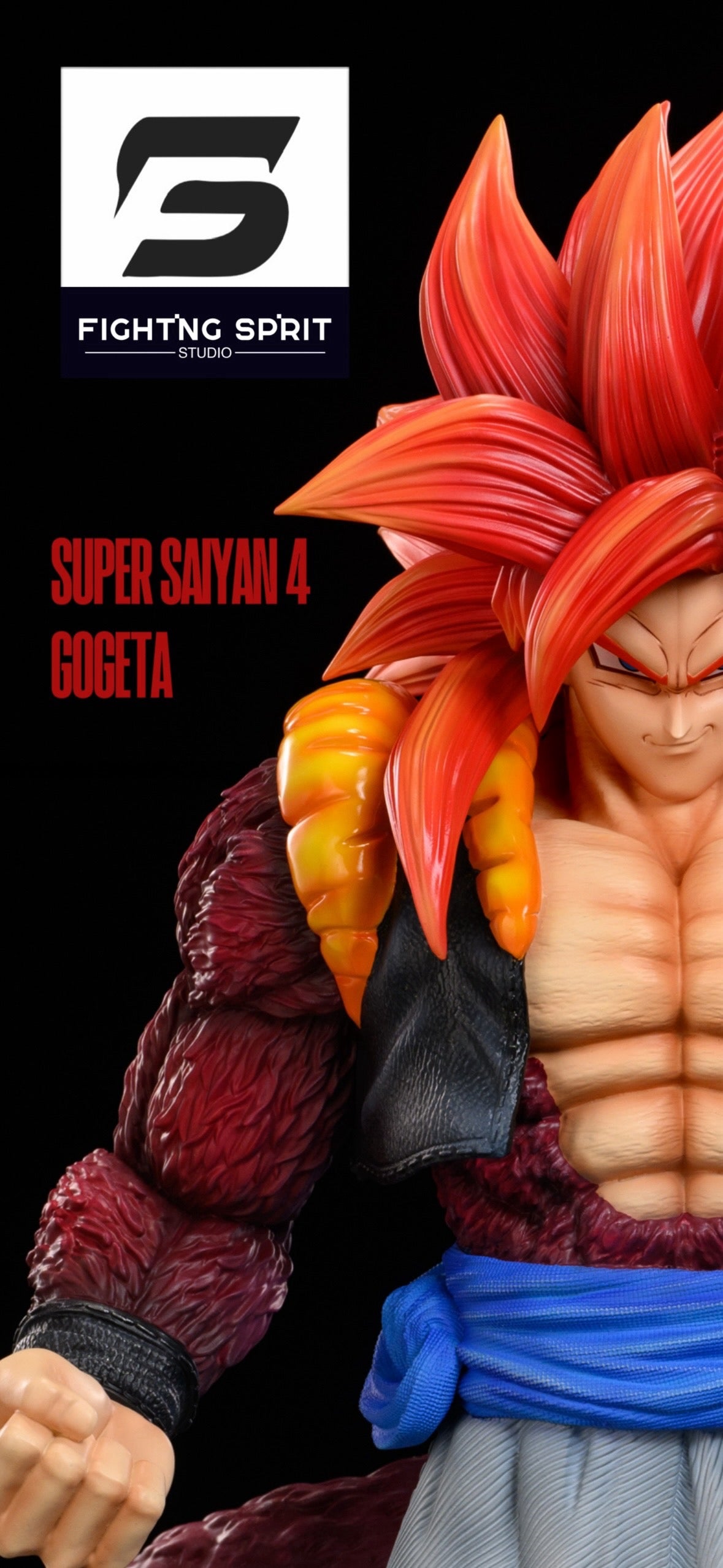 Dragon Ball Fighting Sprit Studio Gogeta SSJ4 Resin Statue