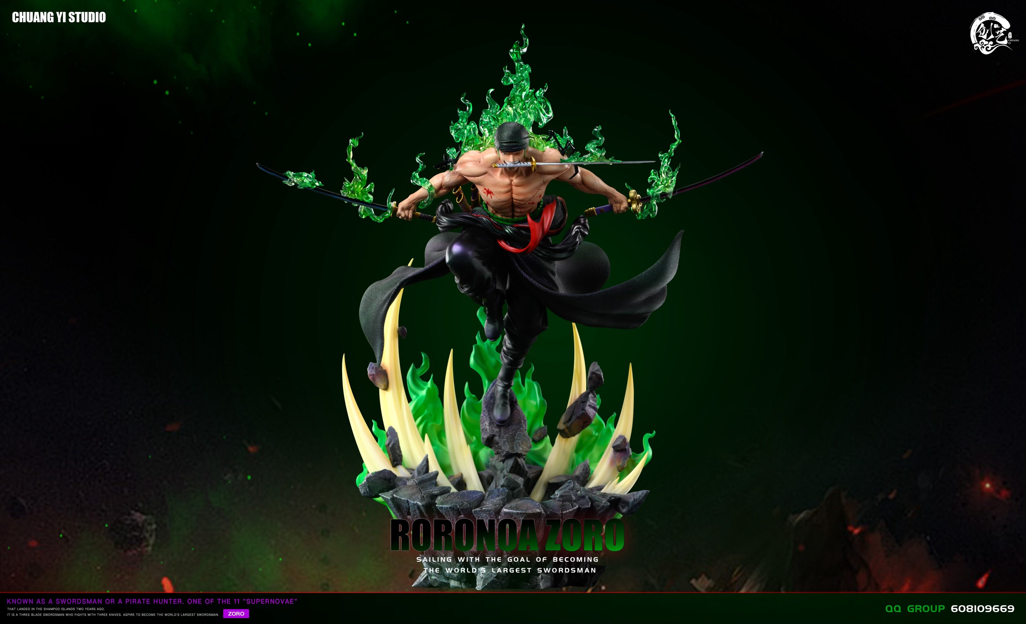 One Piece ChuangYi Studio Zoro Purgatory Demon Slash – ClubHouse