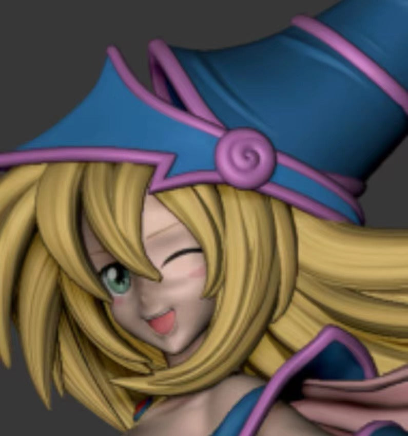 Yu Gi Oh MX Studio Dark Magician Girl Resin Statue – ClubHouse Statues