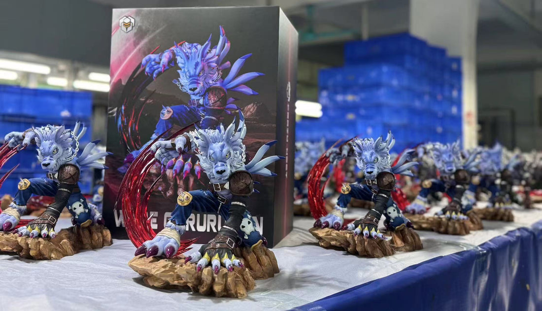 Digimon Crazy Nest Studio Were Garurumon Resin Statue