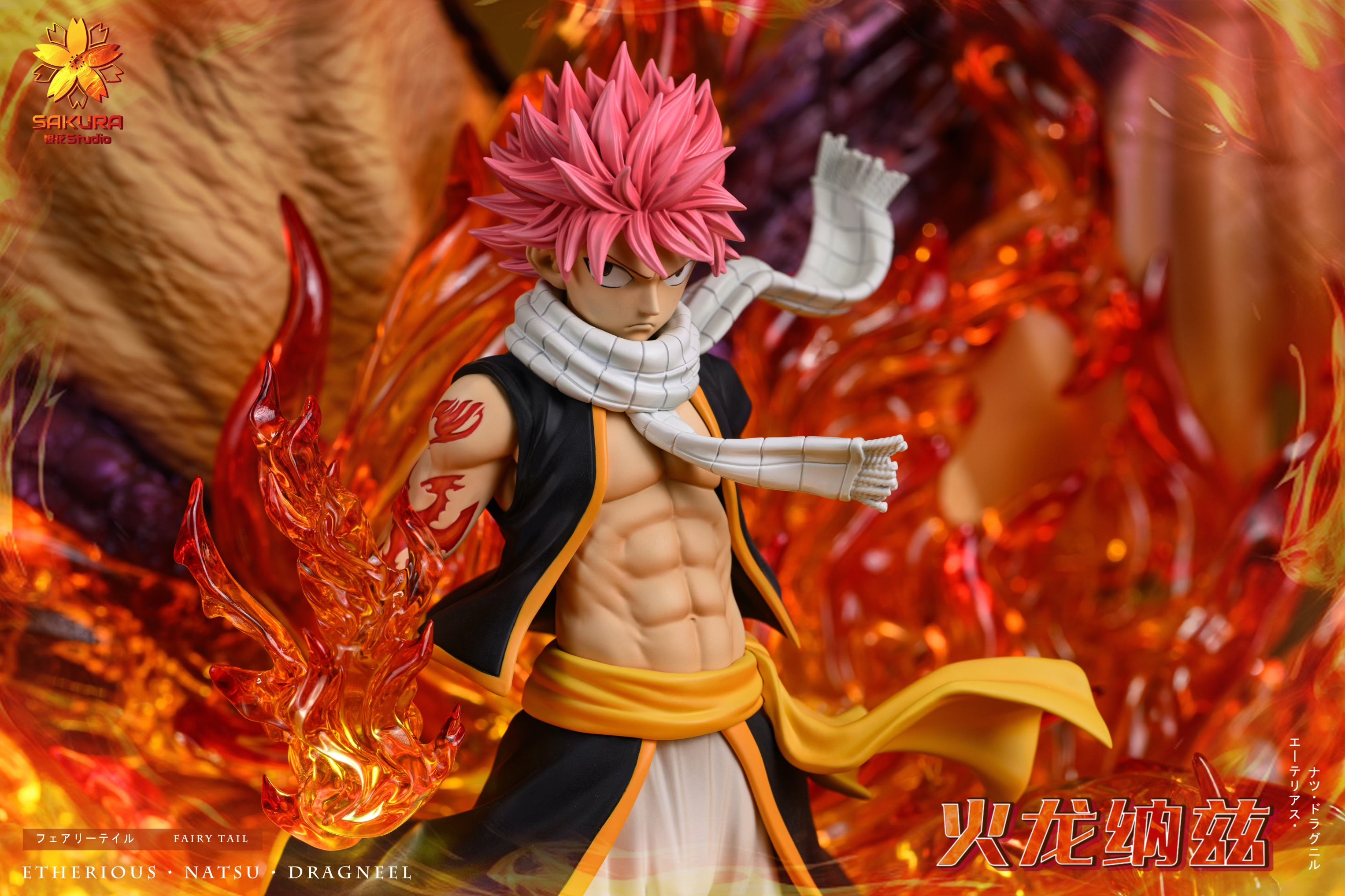 Fairy Tail Sakura Studio Natsu Dragneel Resin Statue – ClubHouse