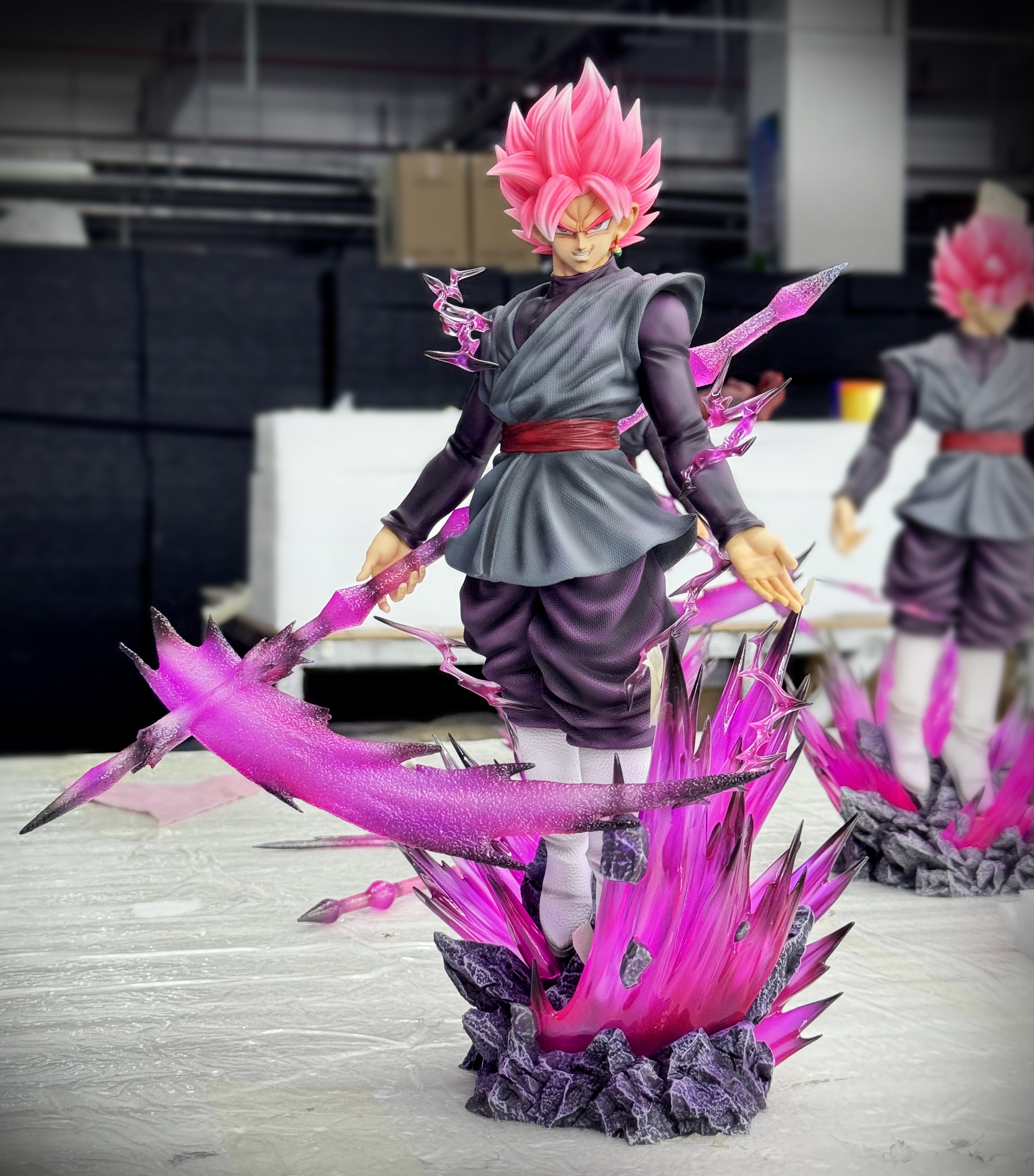 Dragon Ball LK Studio Black Goku Rose Resin Statue – ClubHouse Statues