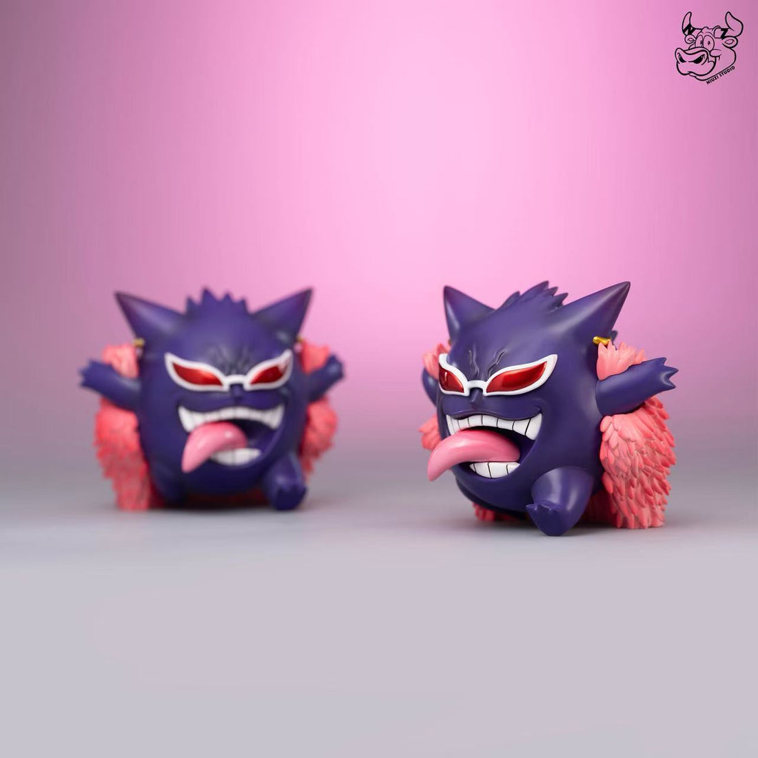 Pokemon NIUZI Studio Gengar Cosplay Donquixote Doflamingo Resin Statue
