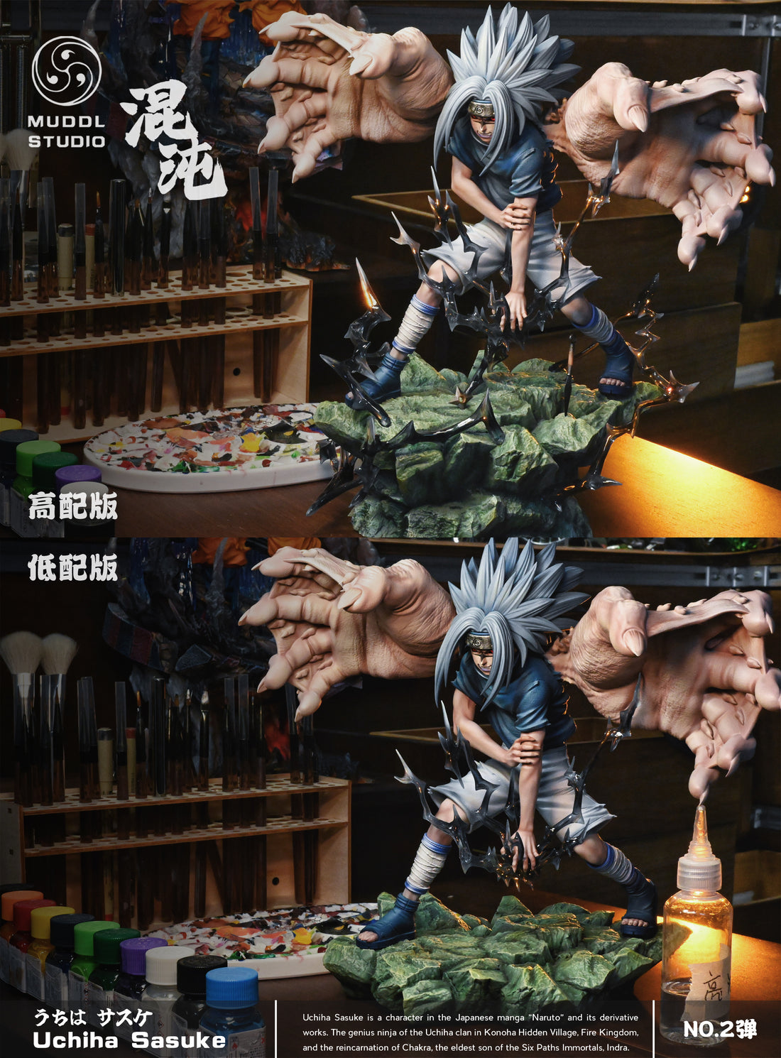 Naruto MUDDL Studio Uchiha Sasuke Resin Statue