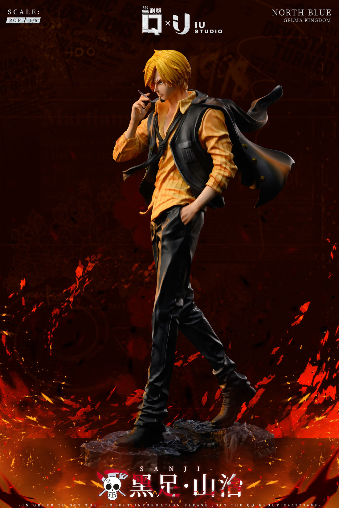 One Piece LQ x IU Studio Vinsmoke Sanji Resin Statue