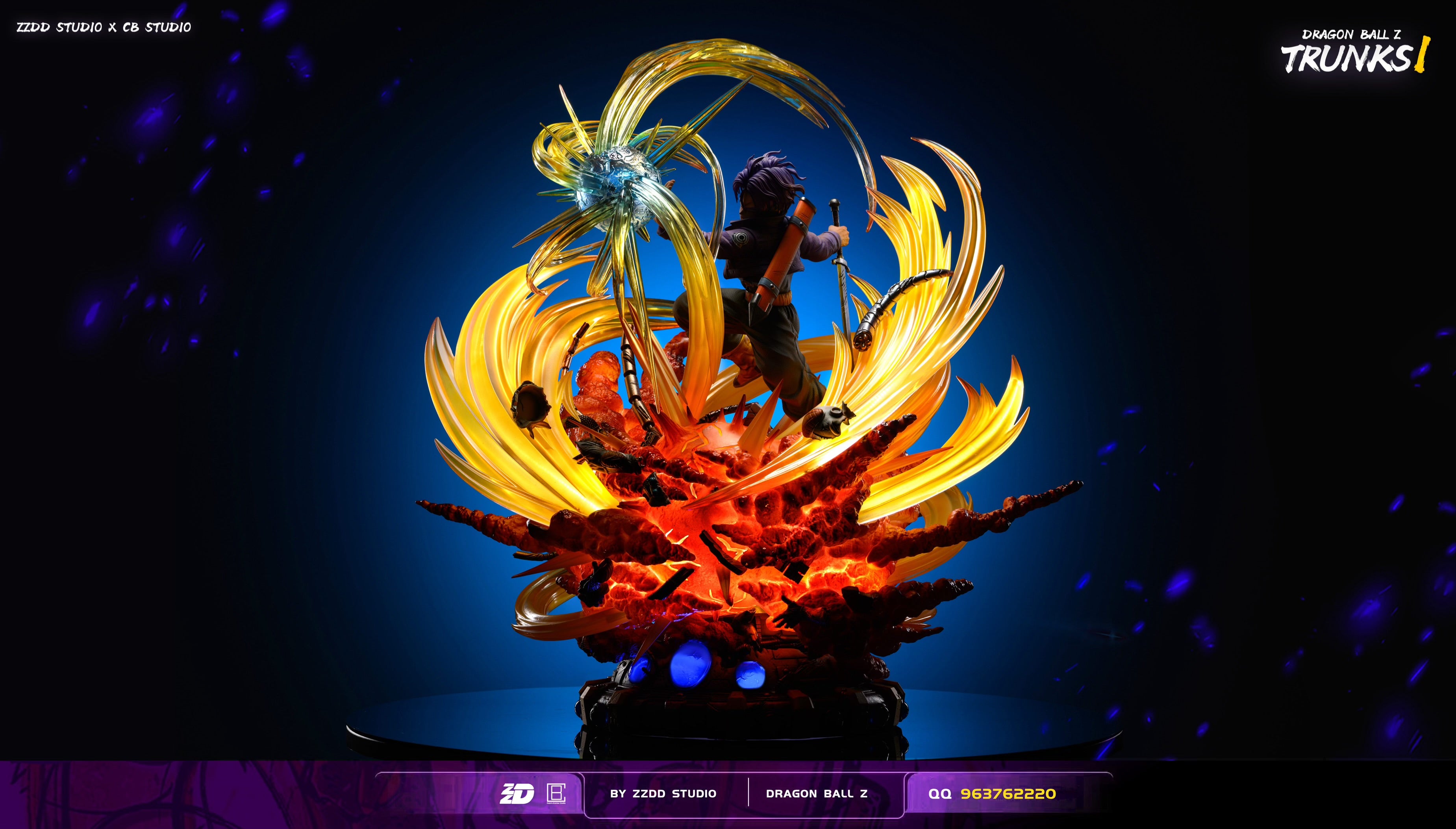 Dragon Ball ZZDD Studio Trunks VS Mecha Frieza Resin Statue