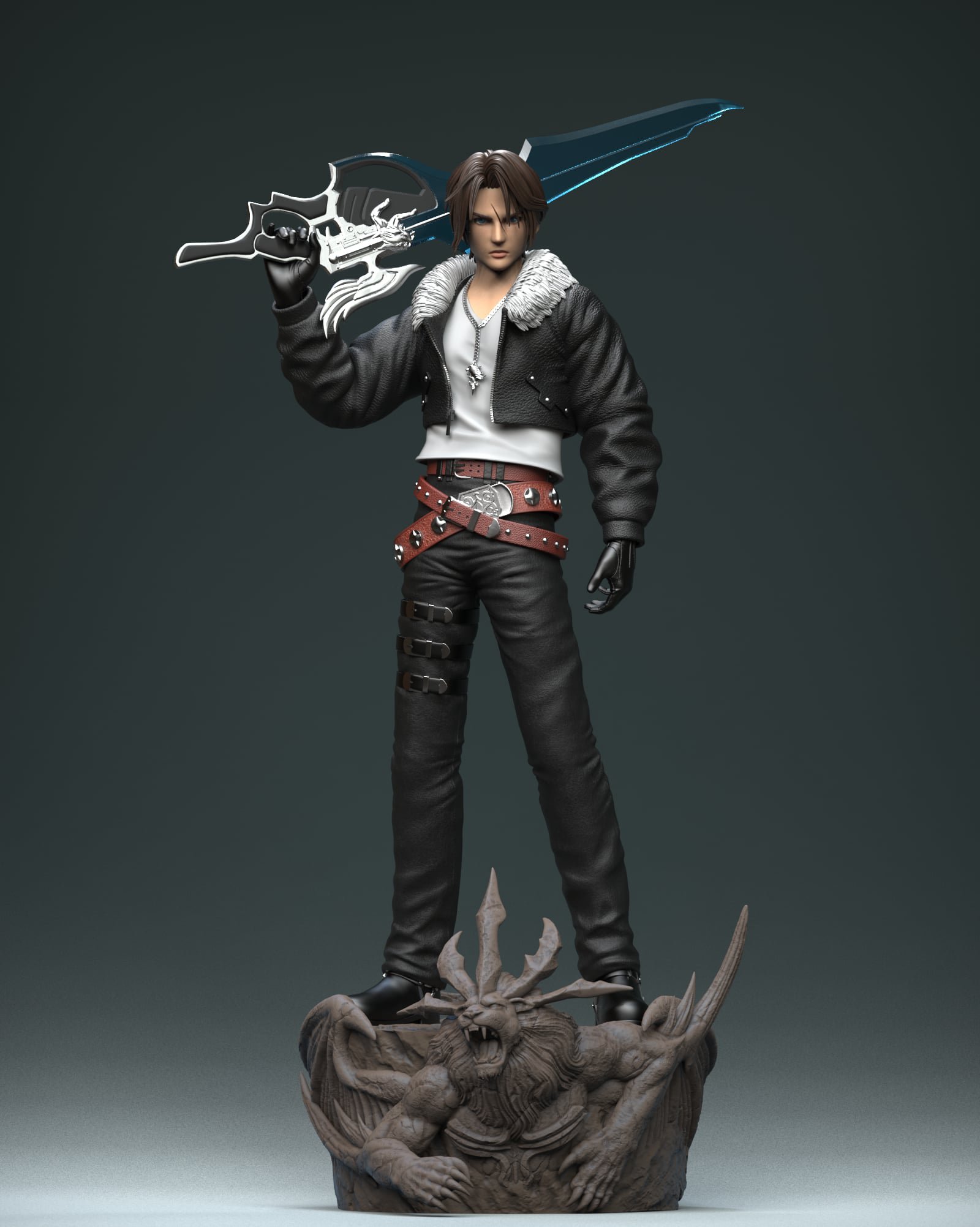 Final Fantasy VIII Solar Studio Squall Leonhart – ClubHouse Statues Final Fantasy VIII Solar Studio Squall Leonhart – ClubHouse Statues
