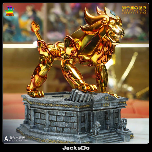 Saint Seiya JacksDo Studio Leo Gold Cloth Resin Statue - Preorder