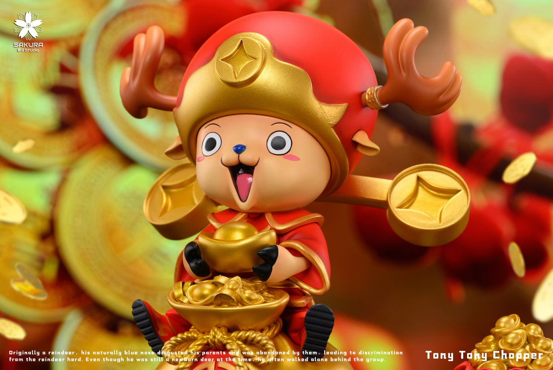 One Piece Sakura Studio God of Wealth Chopper Resin Statue