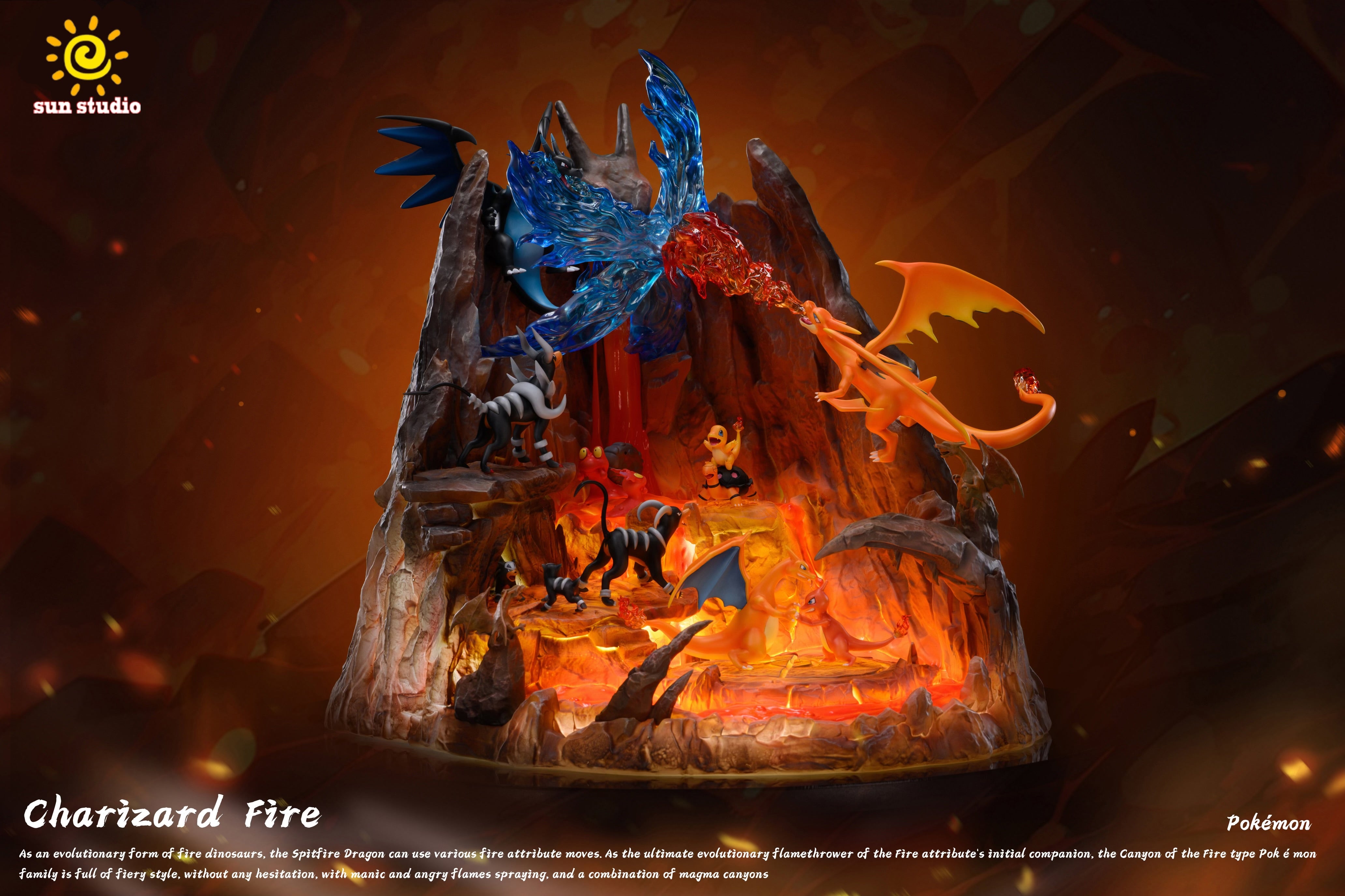 Pokemon Sun Studio Charizard Fire – ClubHouse Statues