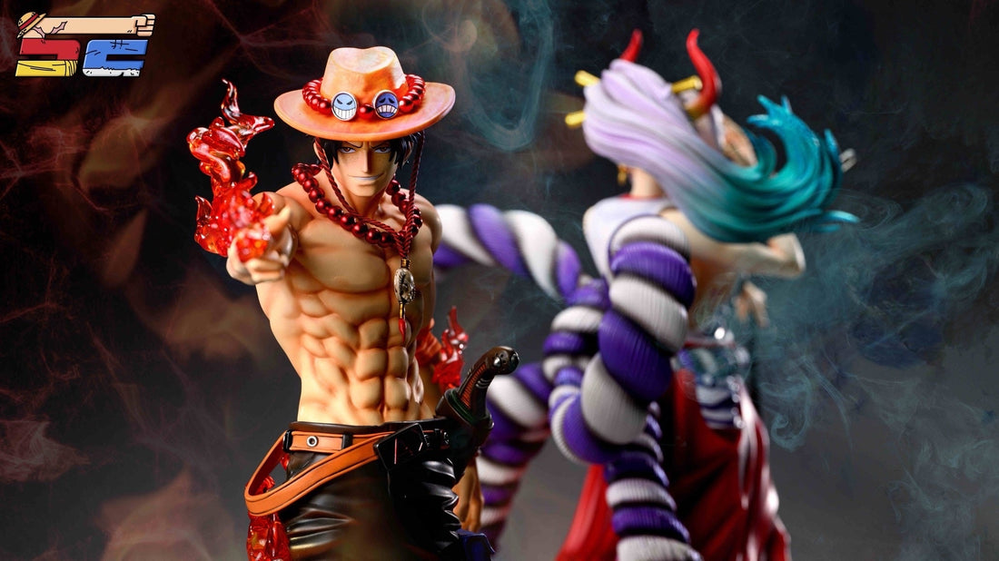 One Piece Sun God Studio Ace x Yamato Resin Statue