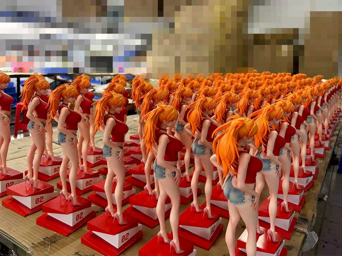 Neon Genesis Evangelion The Summer Plants Studio Asuka Langley Resin Statue
