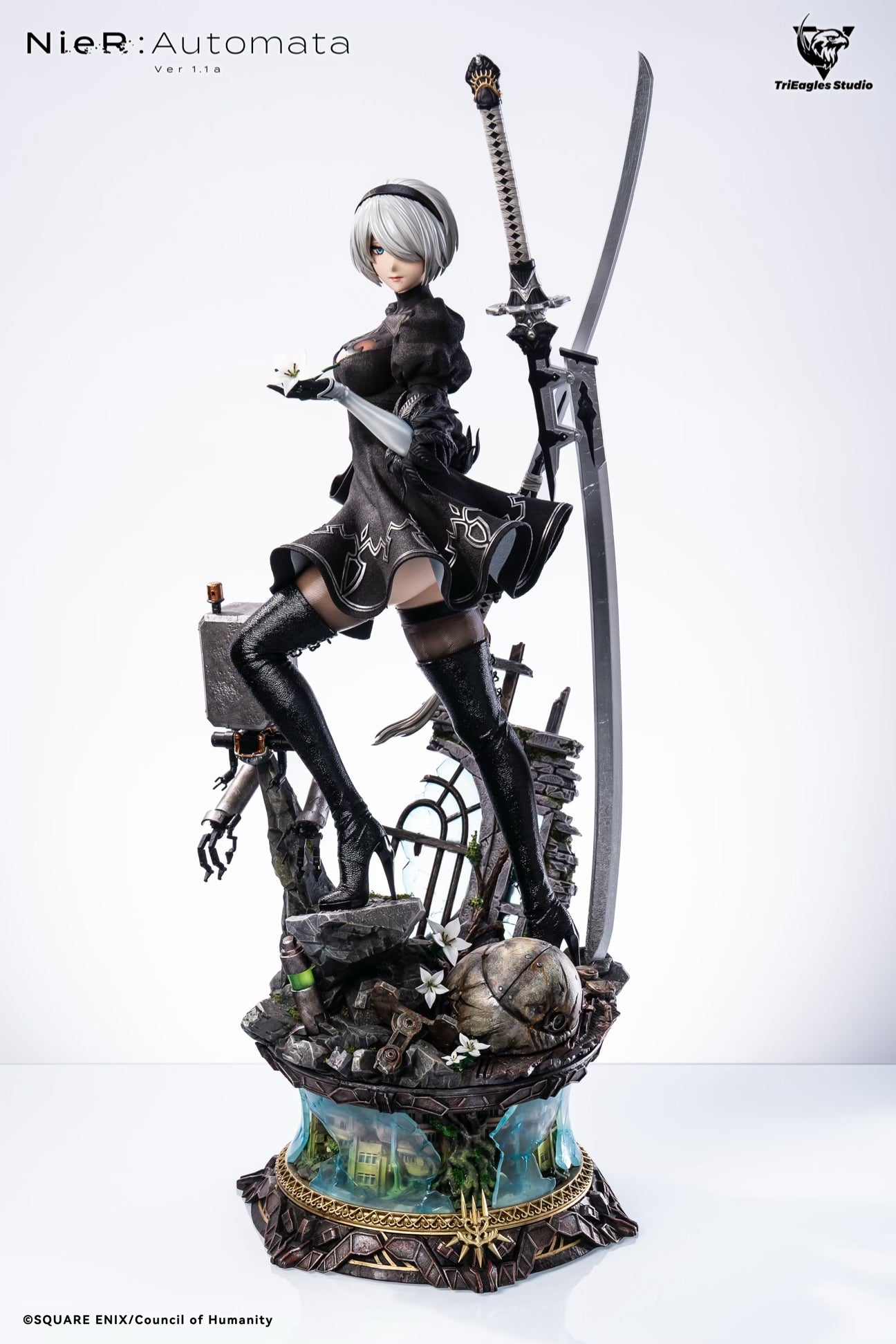 Nier Automata TriEagles Studio 2B – ClubHouse Statues
