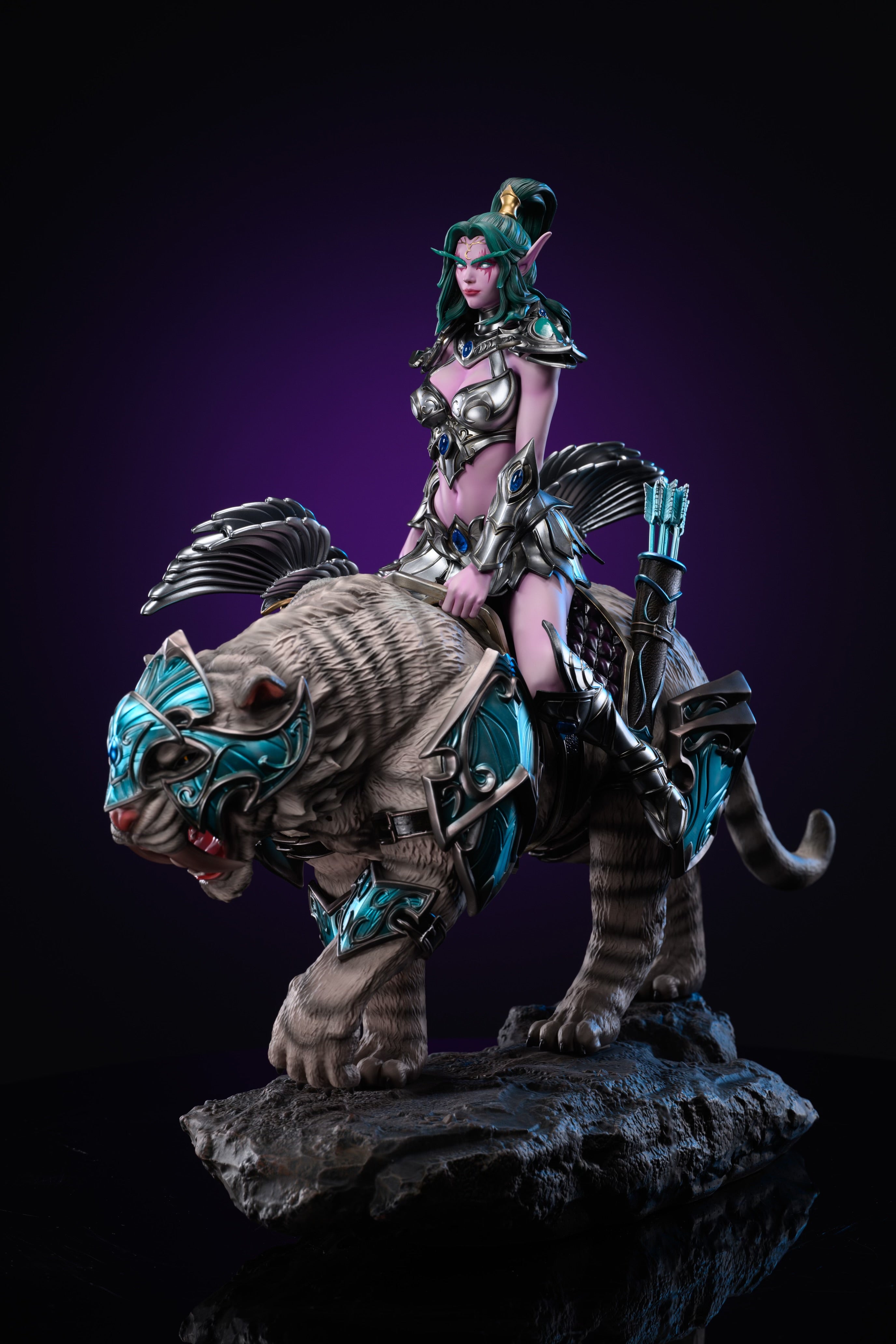 World of Warcraft Monster Studio Night Elf Huntress Resin Statue