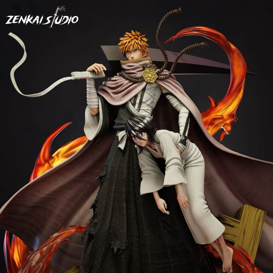 Bleach Zenkai Studio Ichigo x Rukia – ClubHouse Statues
