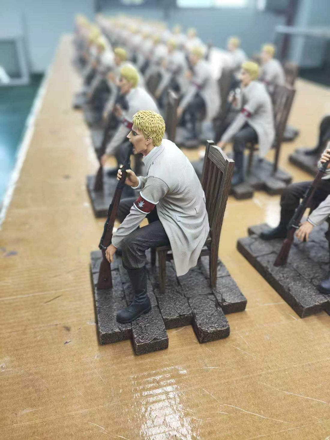 Attack on Titan Model Power Studio Despairing Reiner Braun Resin Statue