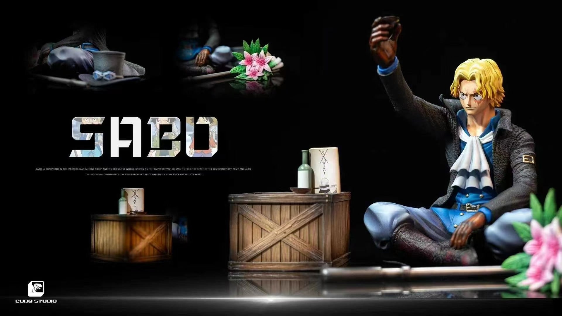 One Piece Cube Studio Sabo Seated Resin Statue – ClubHouse Statues