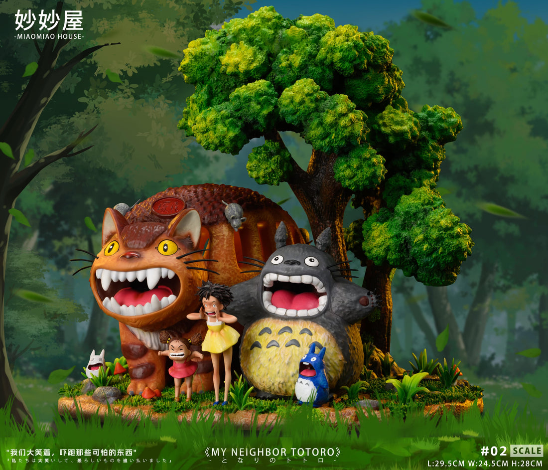 My Neighbor Totoro Miao Miao House Studio Scream Scene Resin Statue