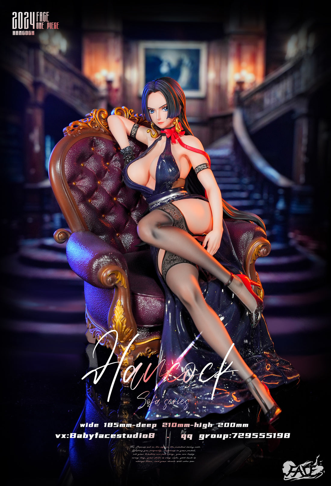 One Piece Face Studio Boa Hancock Resin Statue