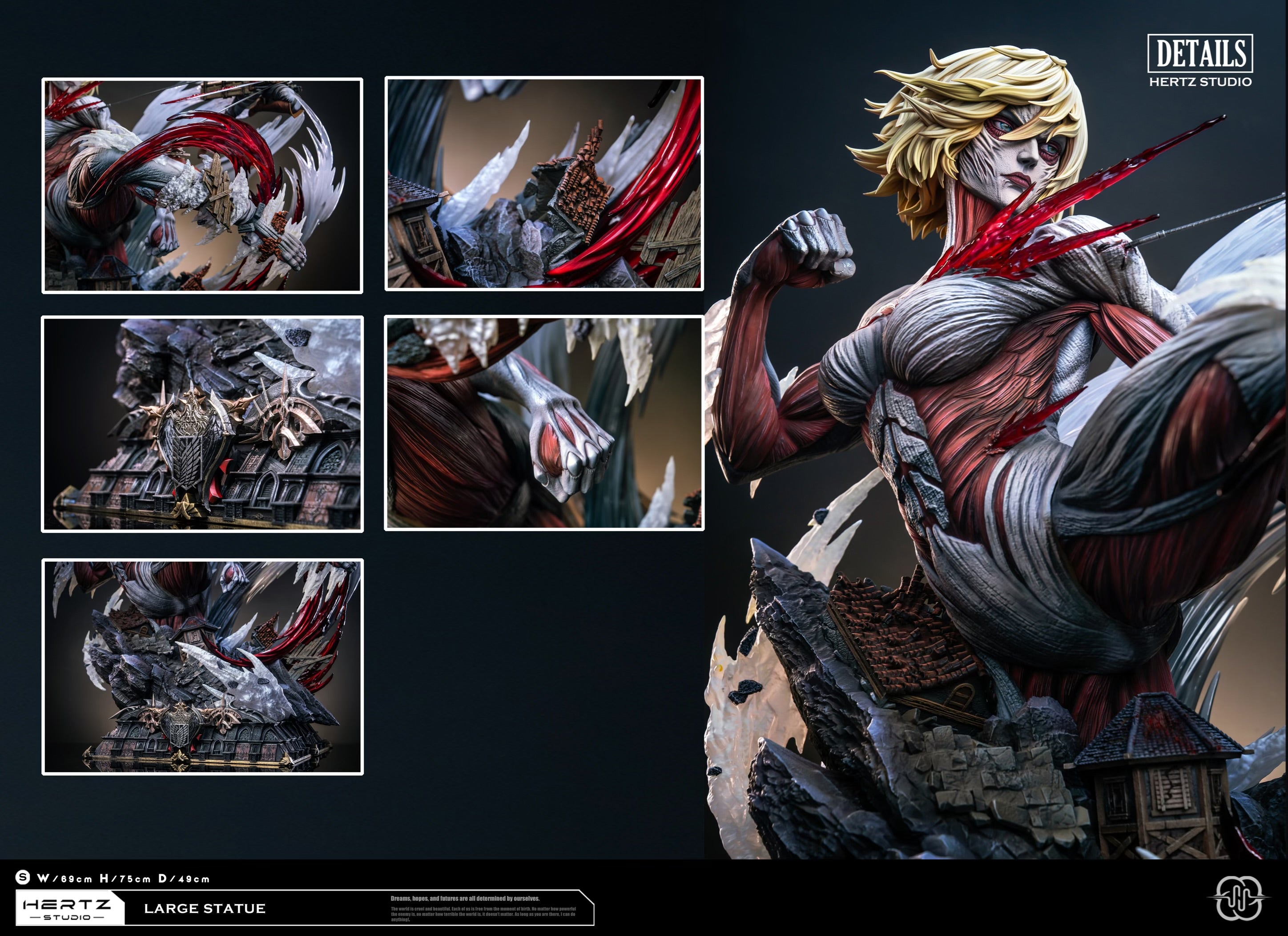 Attack on Titan Hertz Studio Mikasa Ackerman Vs Female Titan