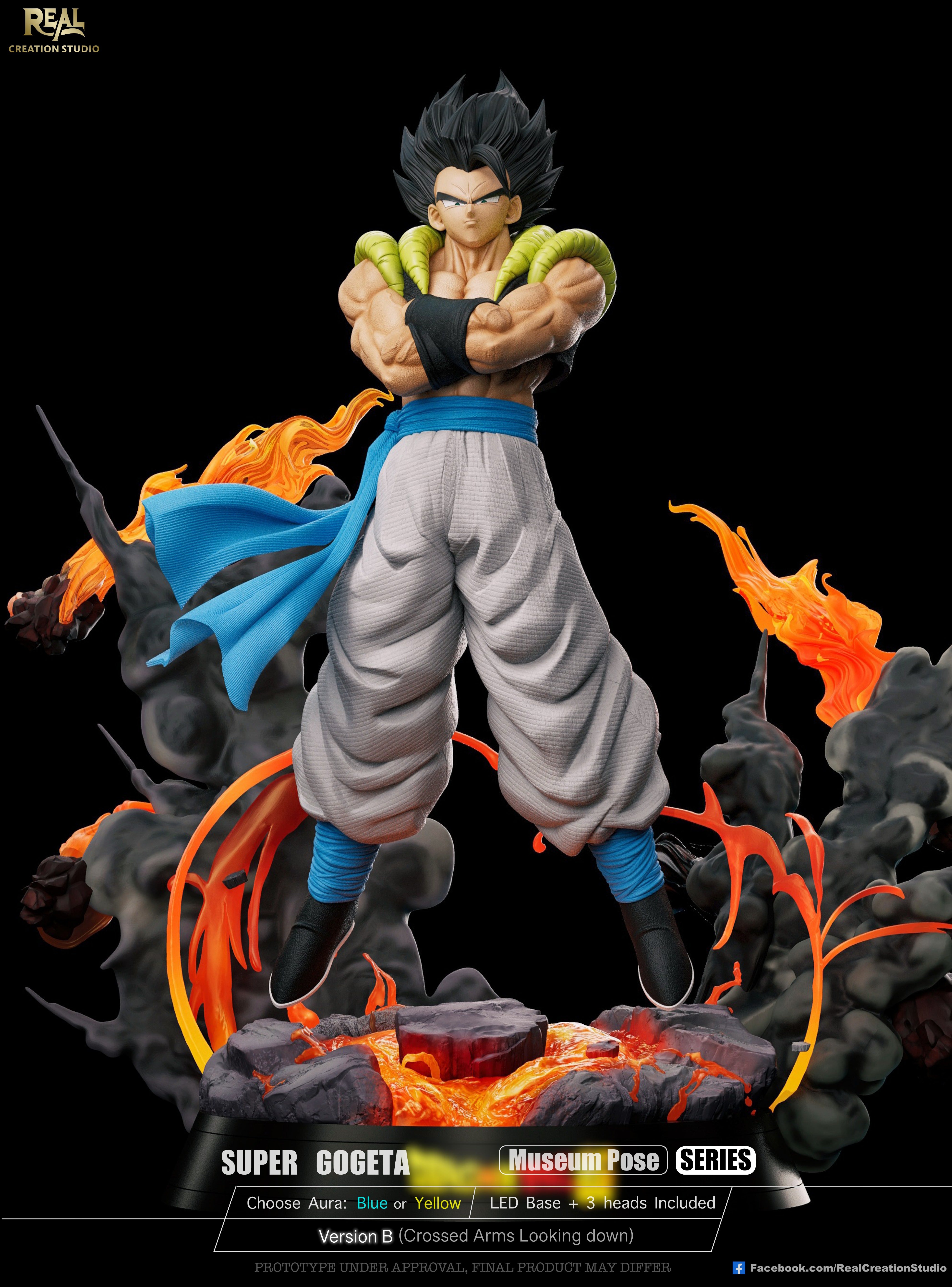 Dragon Ball Real Creation Studio Super Gogeta – ClubHouse Statues