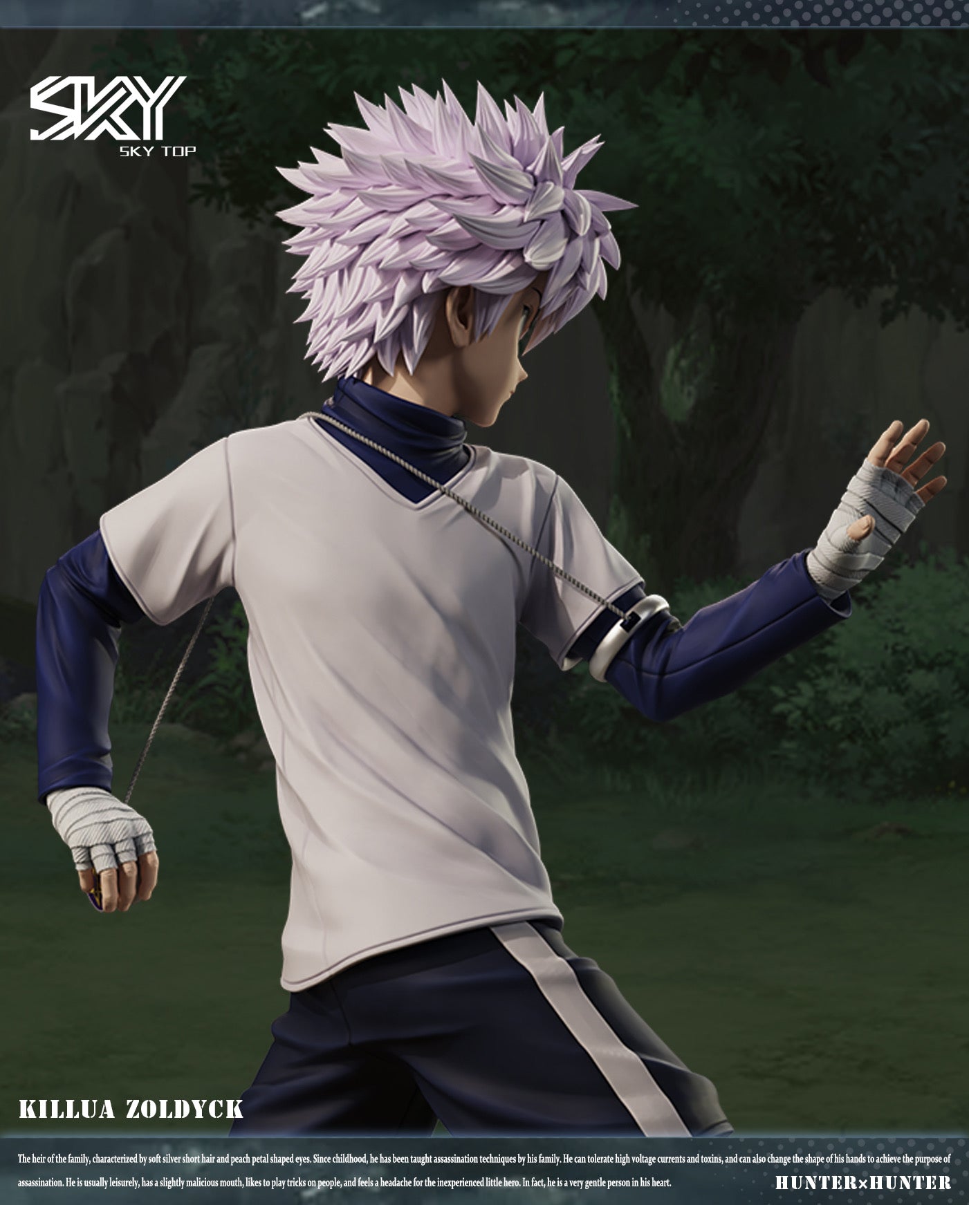 ハンター×ハンター Sky top-STUDIO 2.0 キルア フィギュア Hunter X Hunter Sky Top Studio Killua Zoldyck Resin Statue - Kaioland