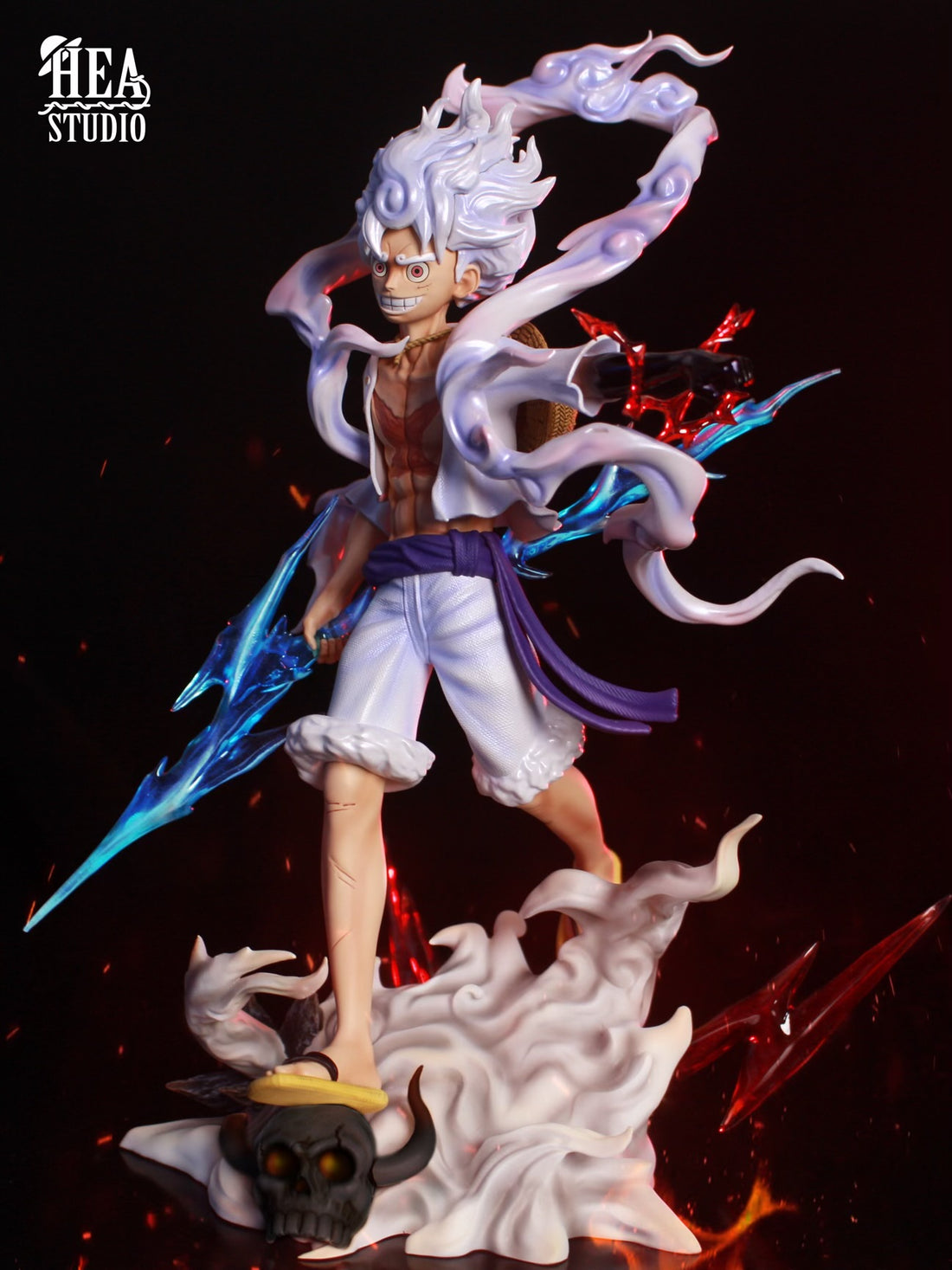 One Piece Hea Studio Onigashima Gear 5 Luffy Resin Statue