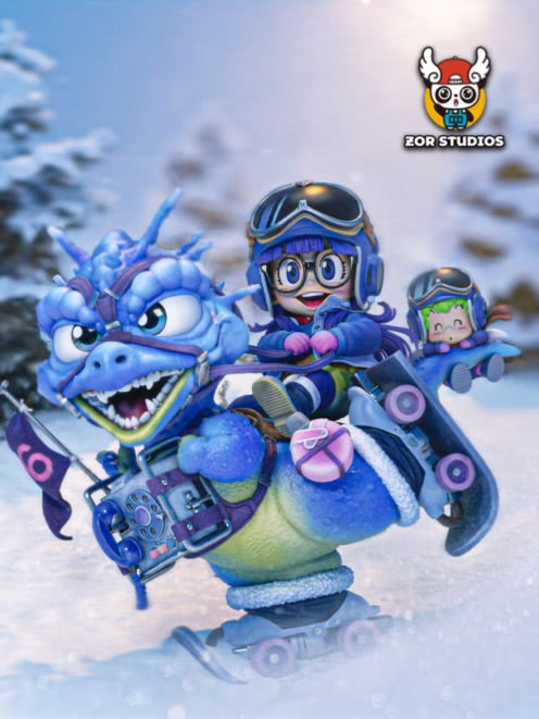Dr Slump ZOR Studio Arale Riding A Dragon Resin Statue