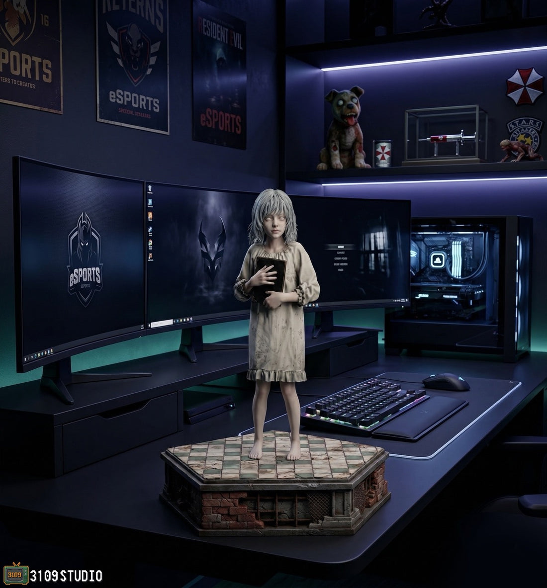 Resident Evil 3109 Studio Leon Grace Ashcroft Emily