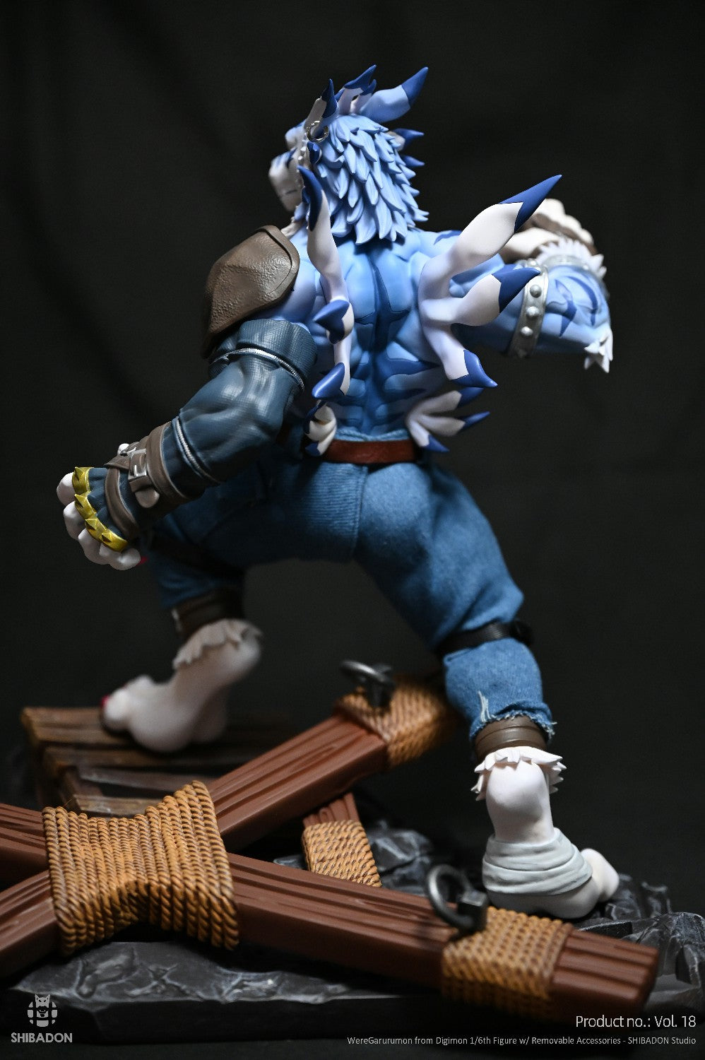 Digimon Shibadon Studio Were Garurumon Resin Statue – ClubHouse