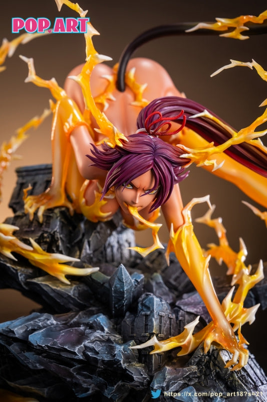 Bleach Pop Art Studio Shihouin Yoruichi Resin Statue