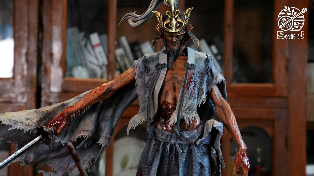 Sekiro Shadows Die Twice Bard Studio Sword Saint Ashina Isshin Resin Statue