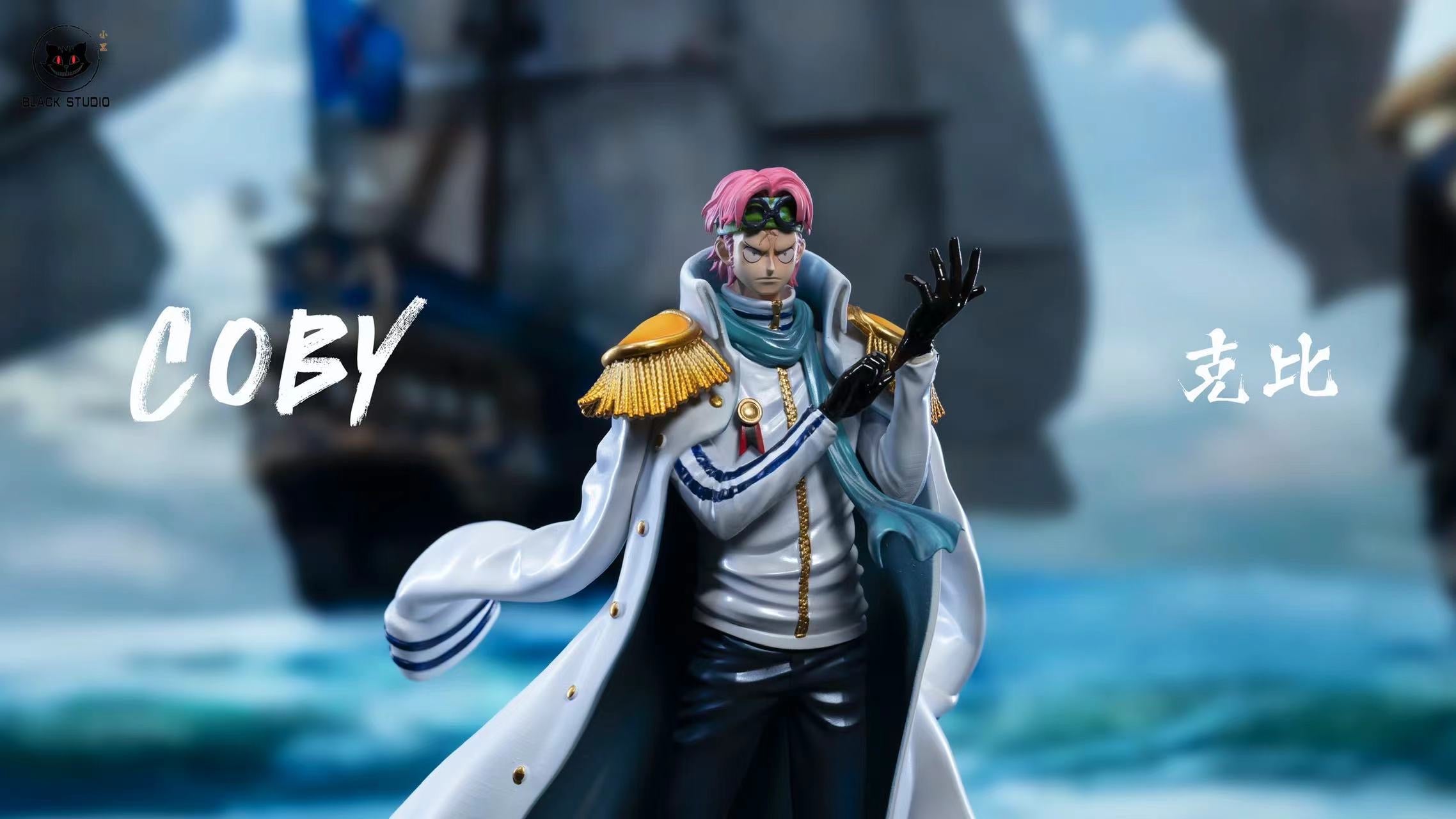 One Piece Black Studio Helmeppo x Coby – ClubHouse Statues