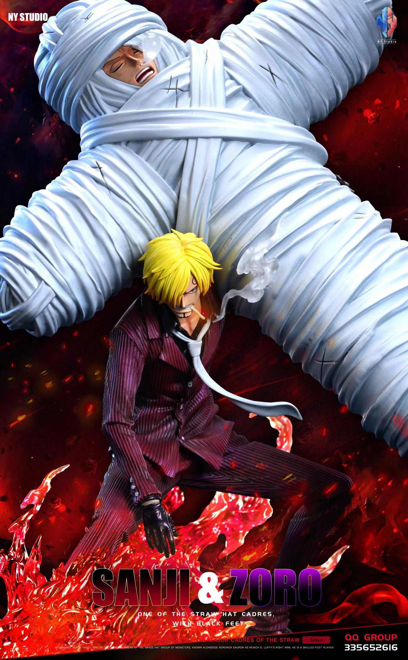 One Piece NY Studio Sanji Carrying Roronoa Zoro – ClubHouse Statues