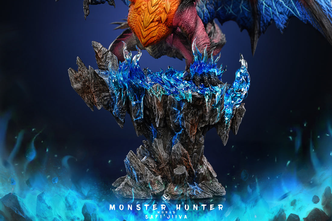 Monster Hunter S6 Studio Safi Jiiva Dark Red Dragon Resin Statue