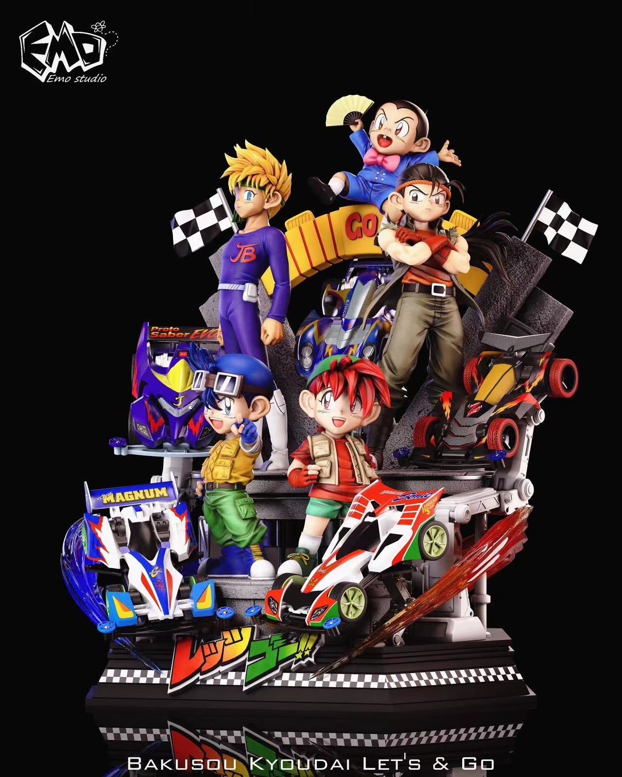 Bakusou Kyoudai Lets Go EMO Studio Diorama – ClubHouse Statues