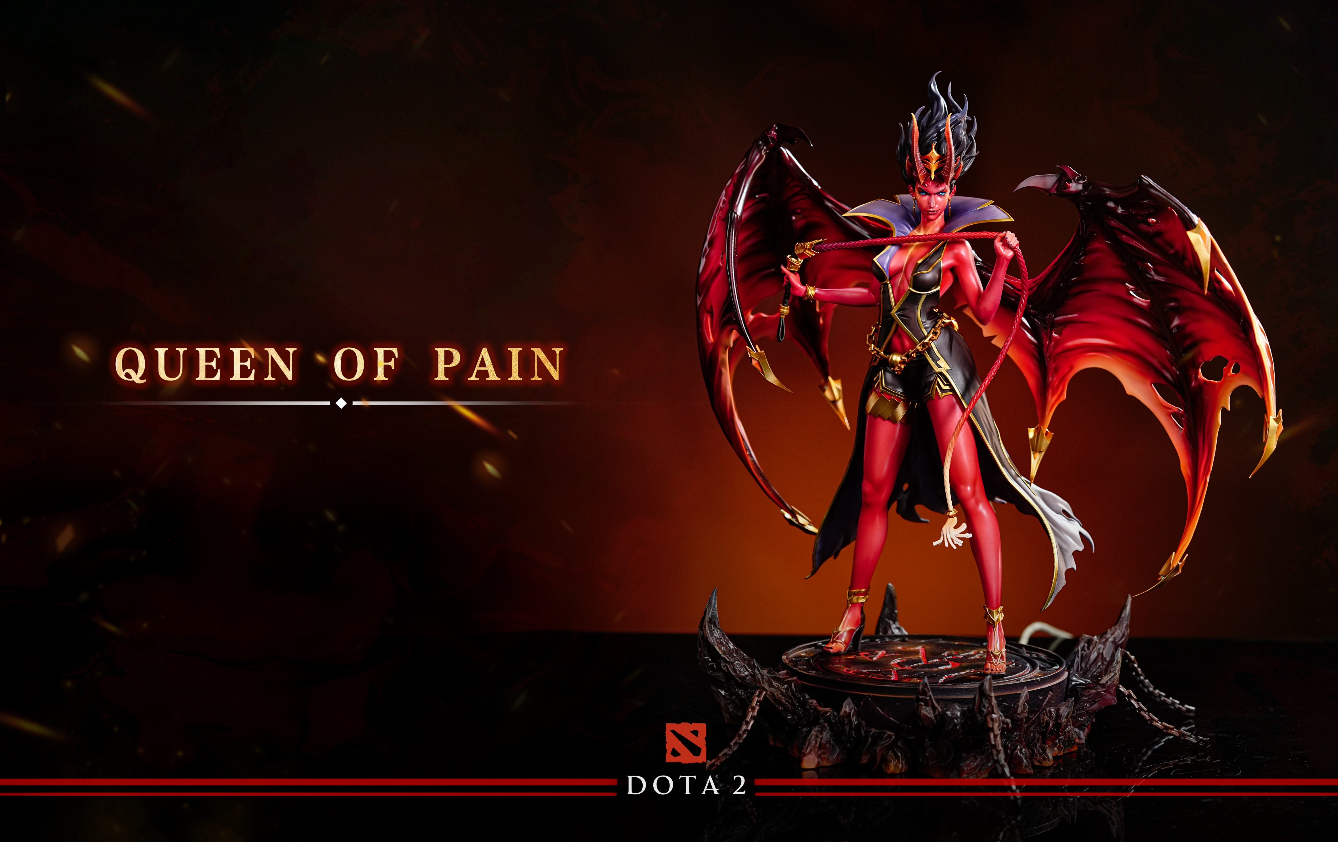 Dota 2 Perfect World Studio The Queen of Pain Licensed PVC Statue