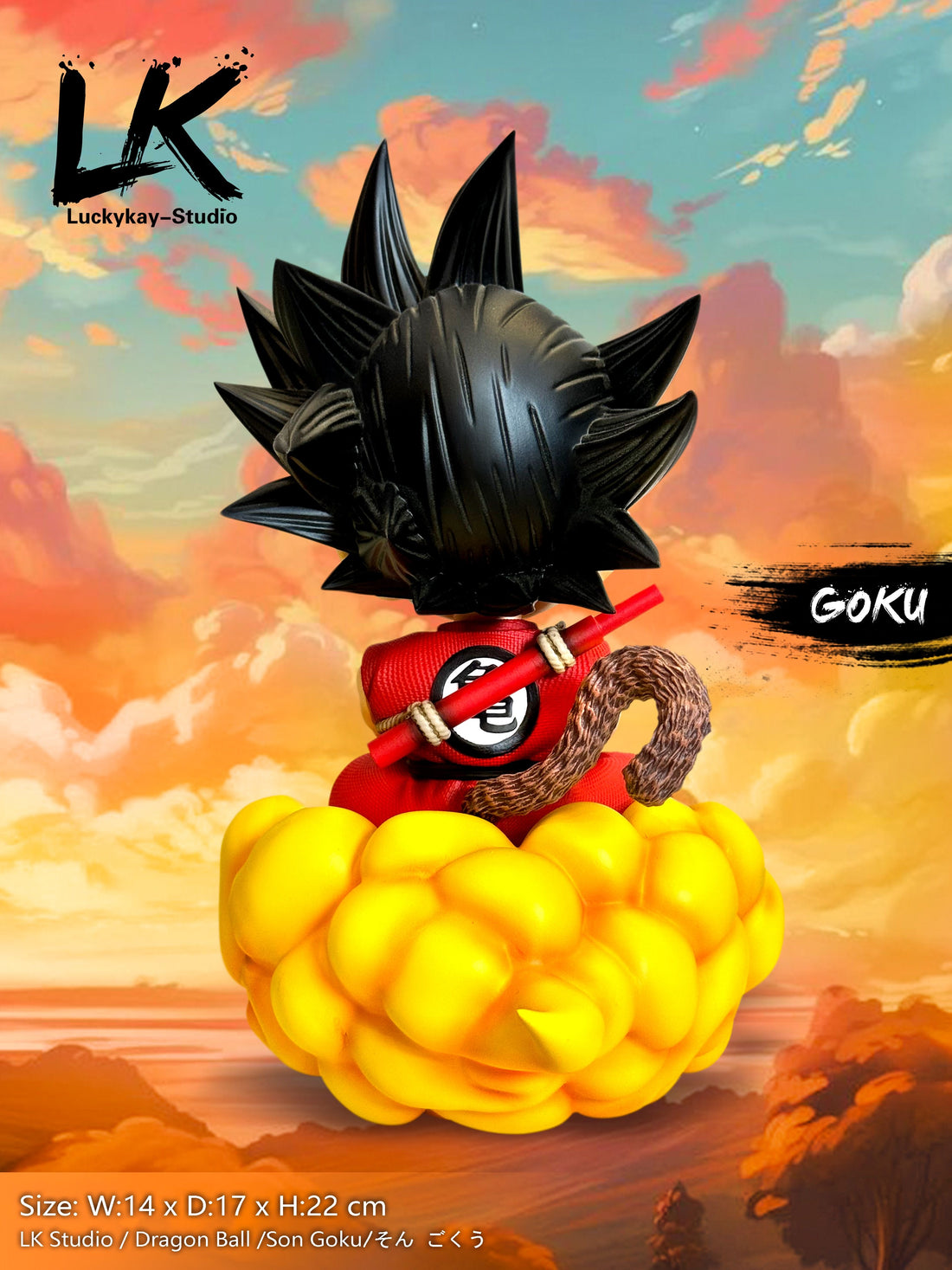 Dragon Ball LK Studio Kid Goku Nimbus Resin Statue