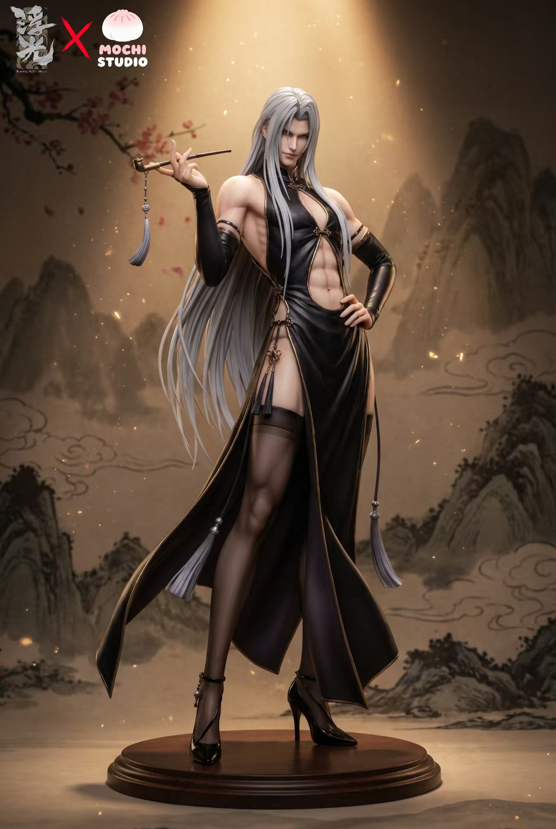 Final Fantasy Mochi Studio Cloud And Sephiroth Cheongsam