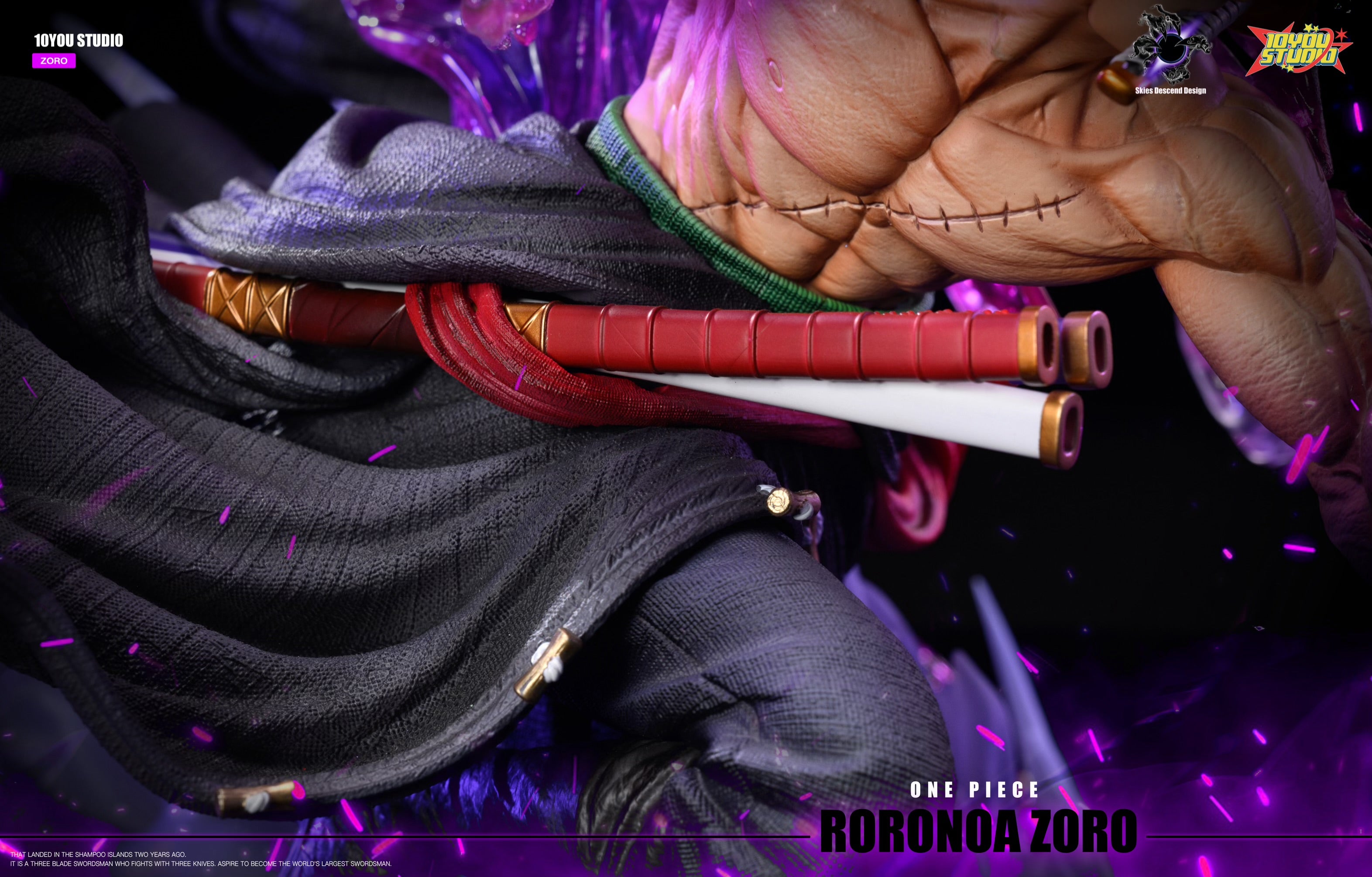One Piece Skies Descend x 10YOU Studio Zoro Resin Statue