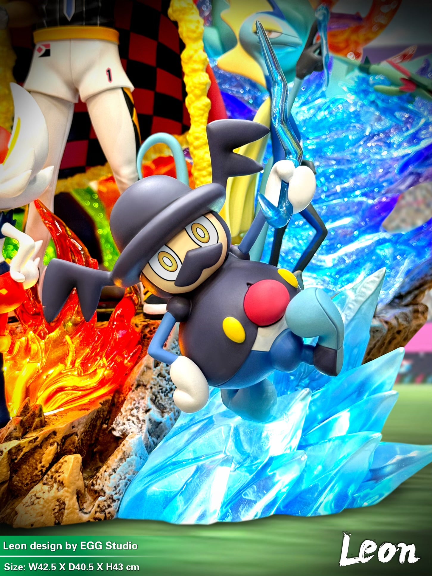 Pokemon EGG Studio Champion Leon Resin Statue – ClubHouse Statues
