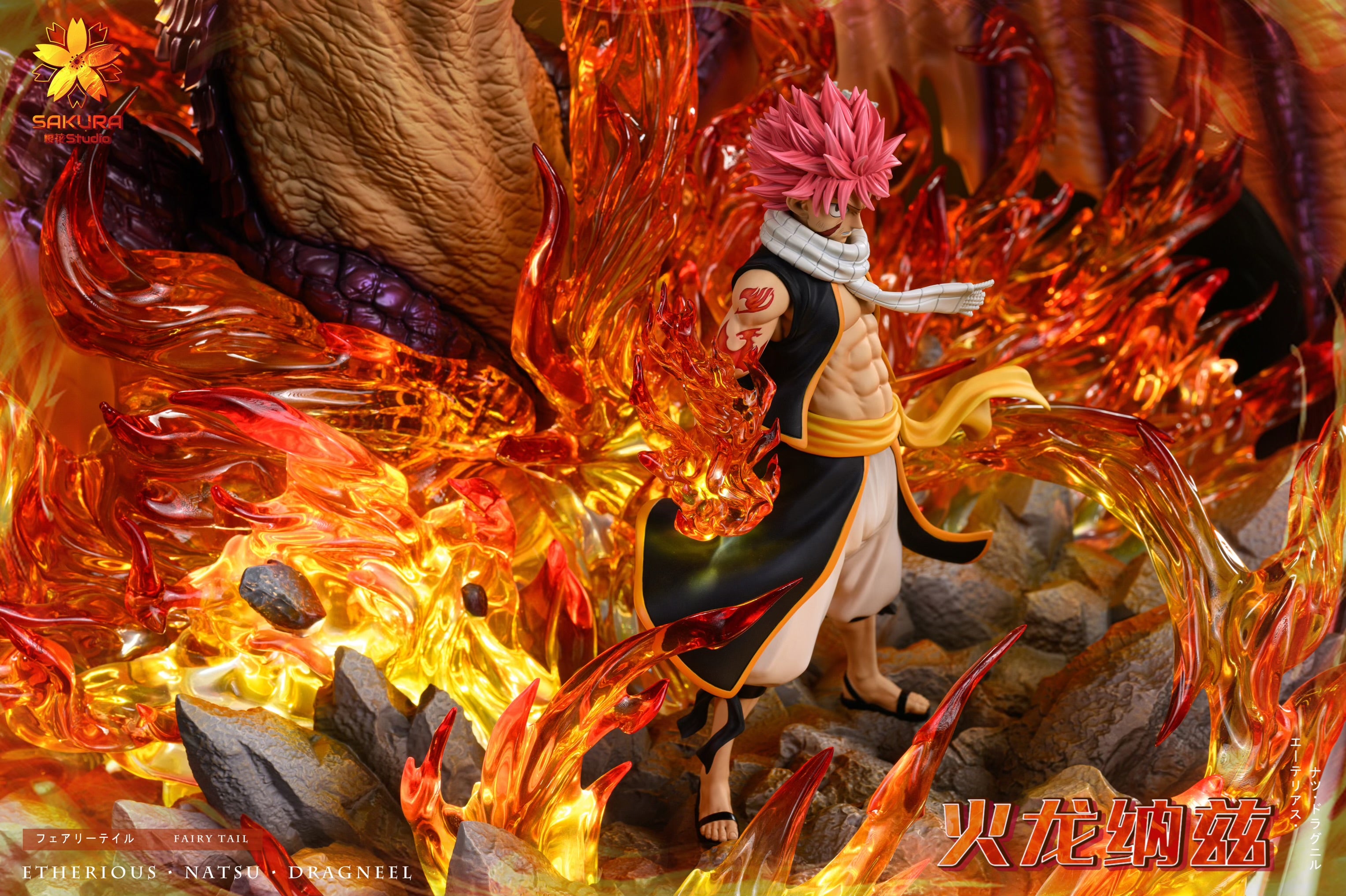 Fairy Tail Sakura Studio Natsu Dragneel Resin Statue – ClubHouse