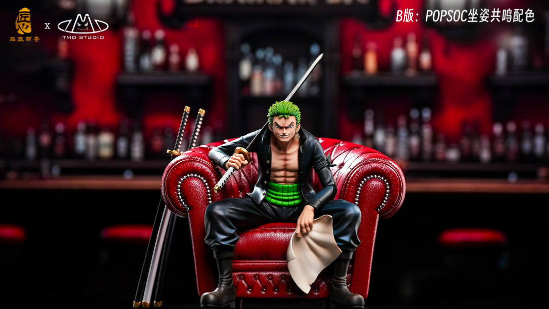 One Piece Pin Jiang Meng Qi Studio x TMD Studio Roronoa Zoro Seated Resin Statue
