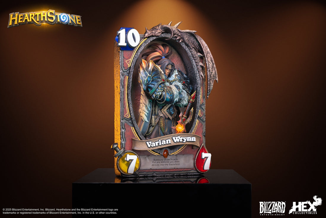 World of Warcraft HEX Collectibles x Blizzard Hearthstone Varian Wrynn Licensed Resin Statue