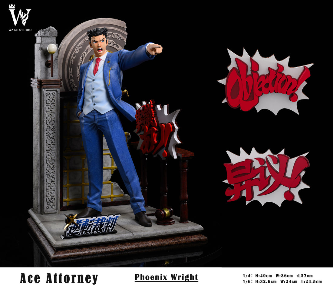 Phoenix Wright Wake Studio Ace Attorney Resin Statue